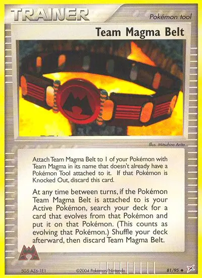 Team Magma Belt - Team Magma vs Team Aqua 081/095 (Regular)