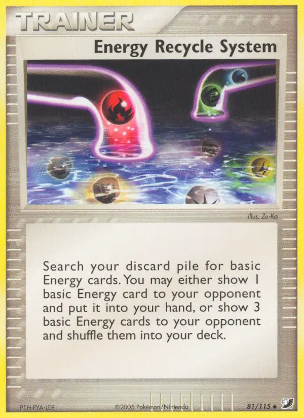 Energy Recycle System - Unseen Forces 081/115 (Reverse Holo)