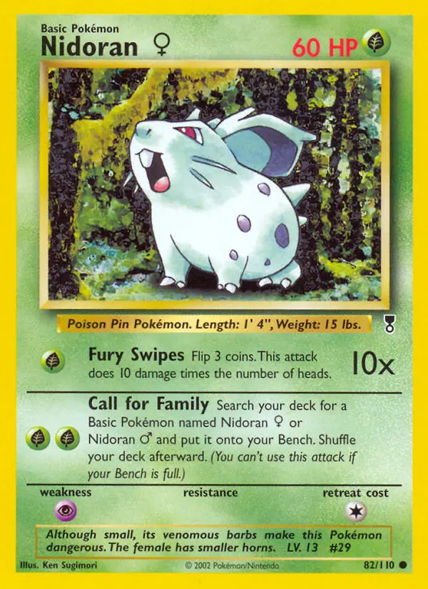 Nidoran ♀ - Legendary Collection 082/110 (Reverse Holo)