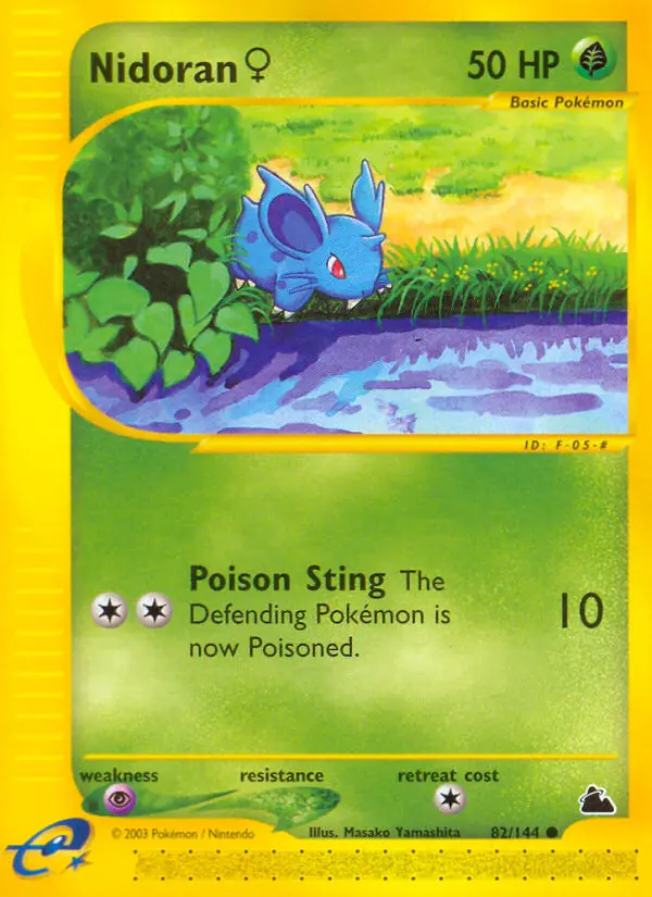Nidoran ♀ - Skyridge 082/144 (Reverse Holo)