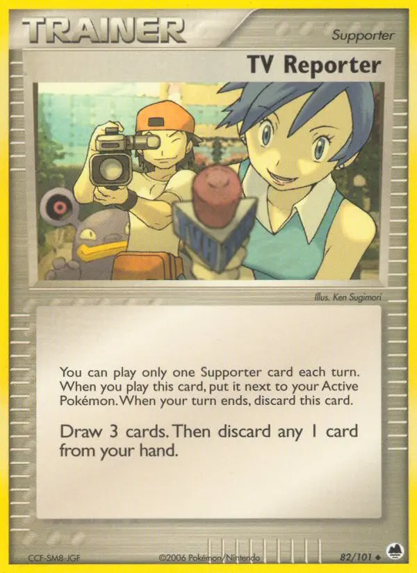 TV Reporter - Dragon Frontiers 082/101 (Regular)