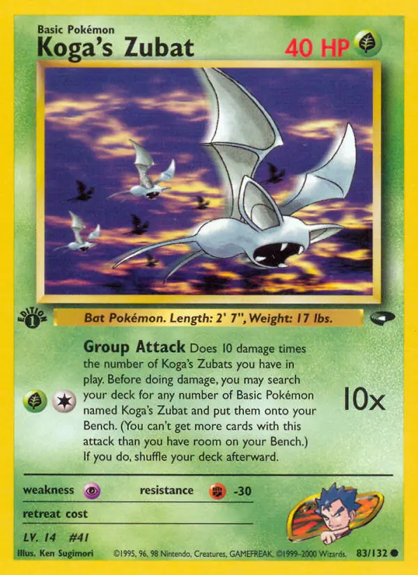 Koga's Zubat - Gym Challenge 083/132 (Regular)