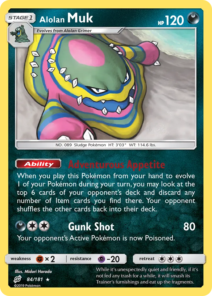 Alolan Muk - Team Up 084/181 (Regular)