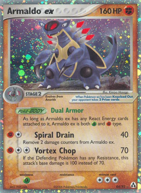 Armaldo ex - Legend Maker 084/092 (Rare Holo EX)