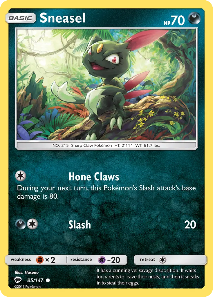 Sneasel - Burning Shadows 085/147 (Regular)