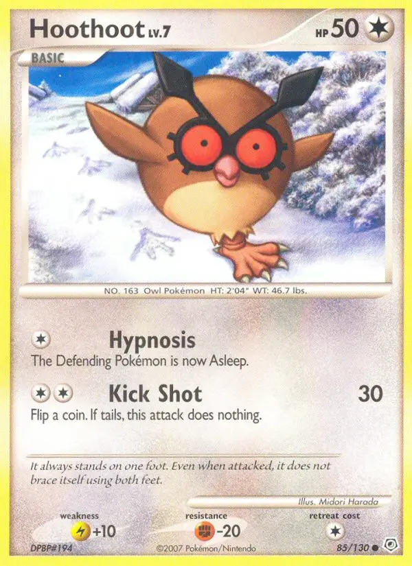 Hoothoot - Diamond & Pearl 085/130 (Regular)