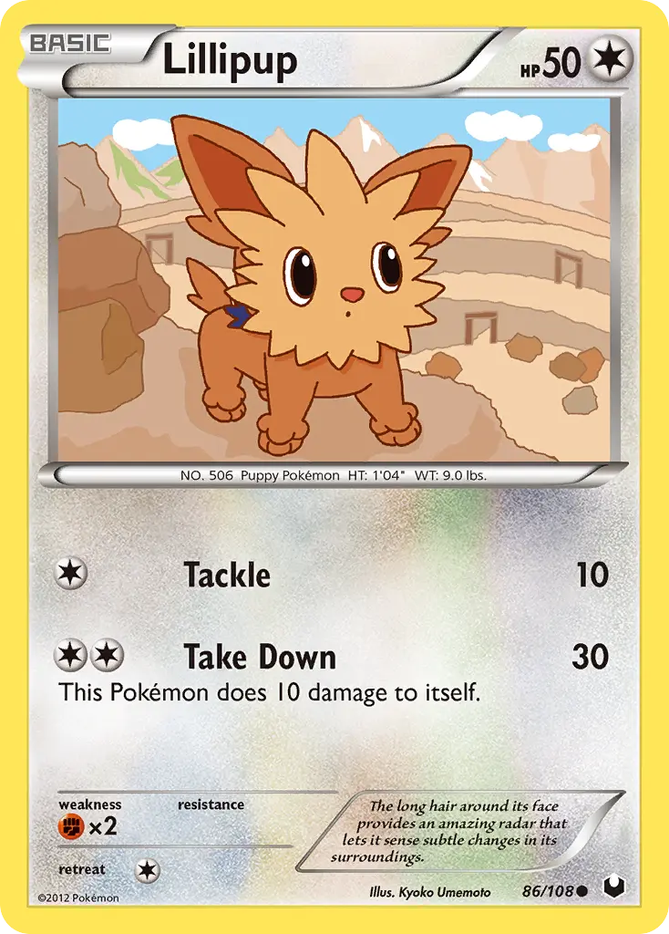 Lillipup - Dark Explorers 086/108 (Reverse Holo)