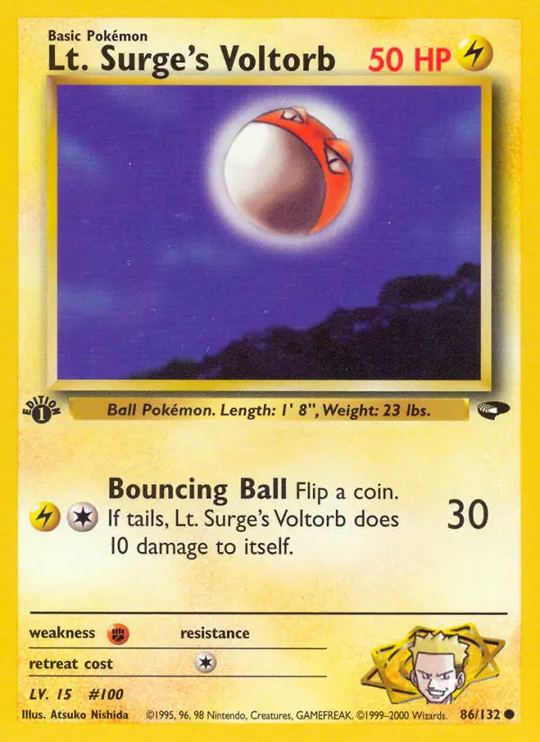 Lt. Surge's Voltorb - Gym Challenge 086/132 (Regular)