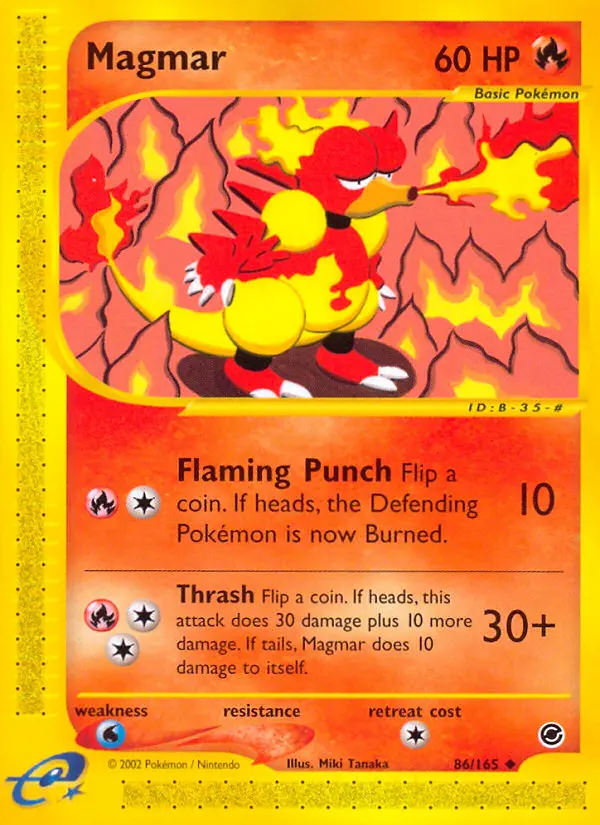 Magmar - Expedition Base Set 086/165 (Regular)