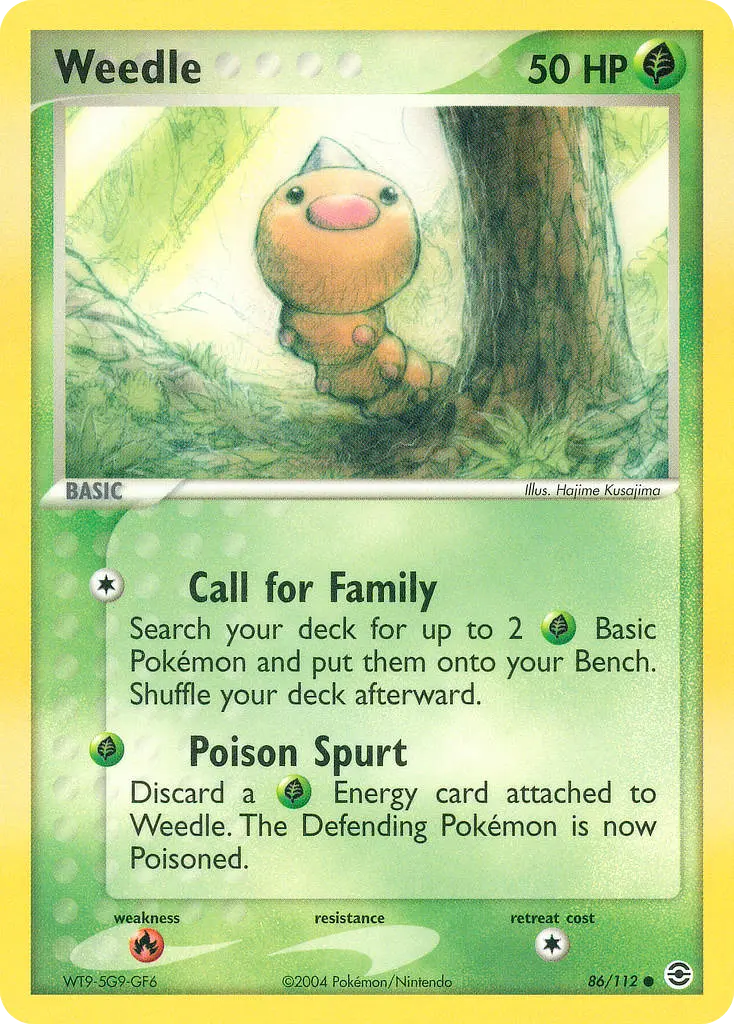 Weedle - FireRed & LeafGreen 086/112 (Regular)