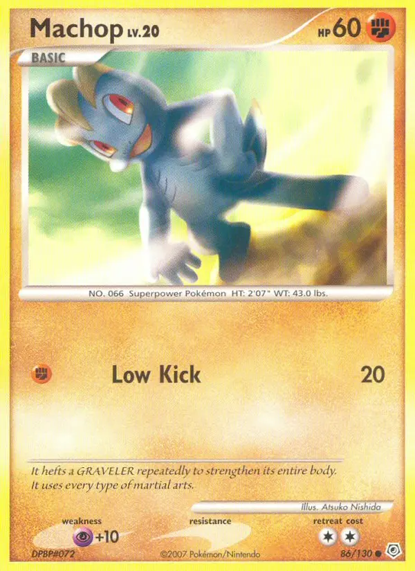 Machop - Diamond & Pearl 086/130 (Regular)