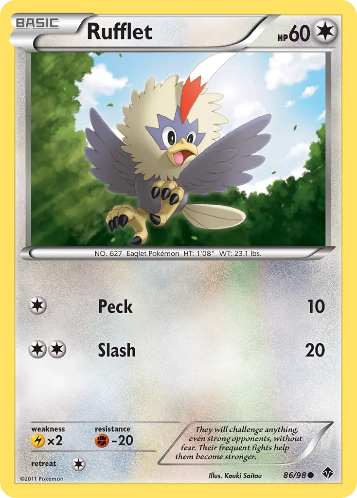 Rufflet - Emerging Powers 086/098 (Regular)