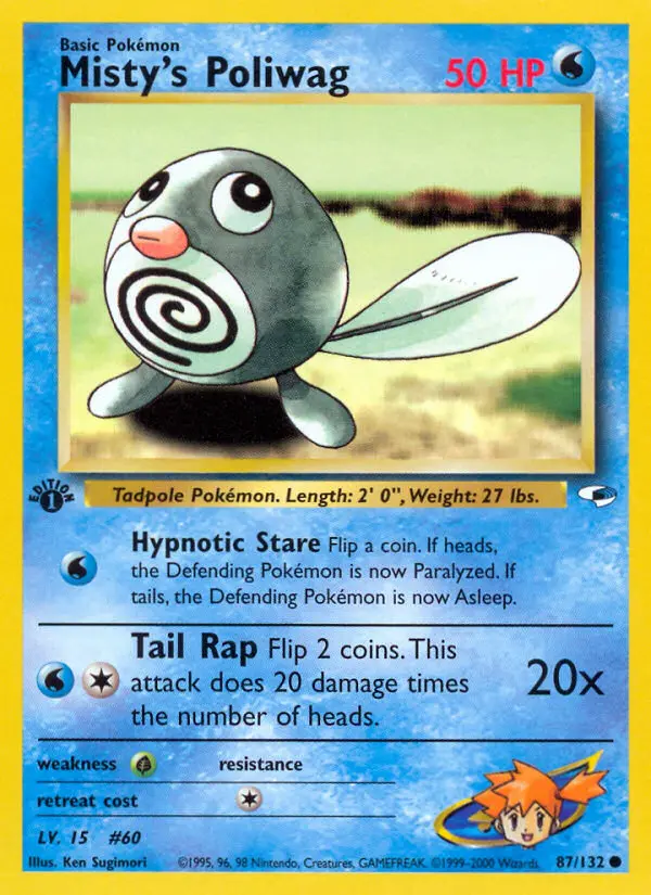 Misty's Poliwag - Gym Heroes 087/132 (Regular)