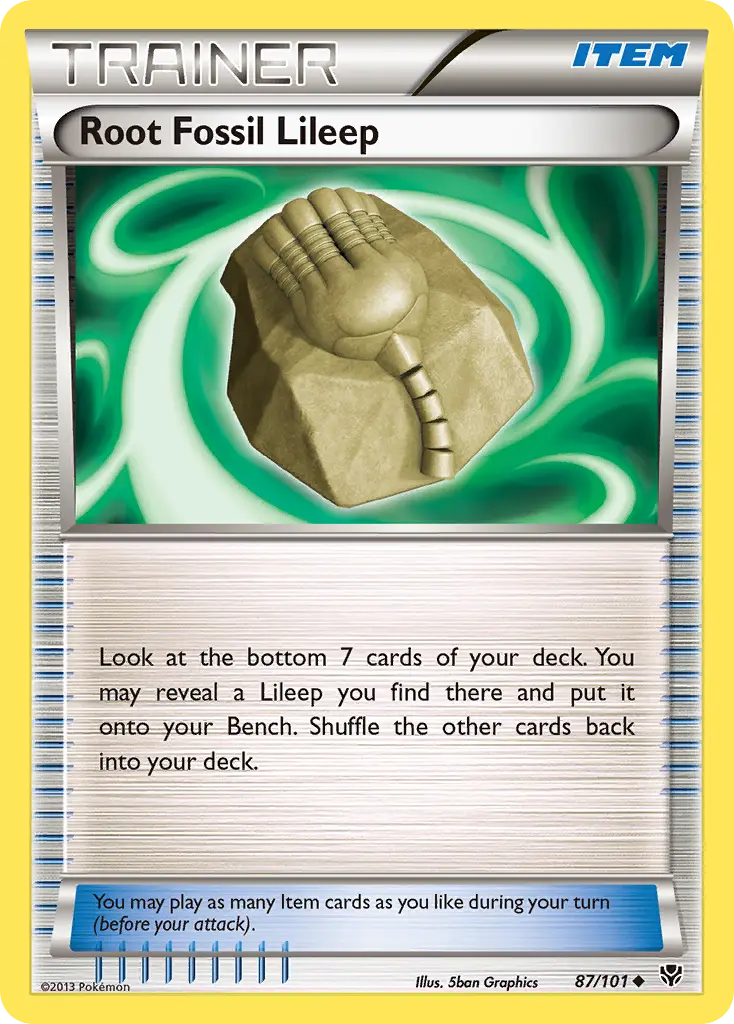 Root Fossil Lileep - Plasma Blast 087/101 (Regular)