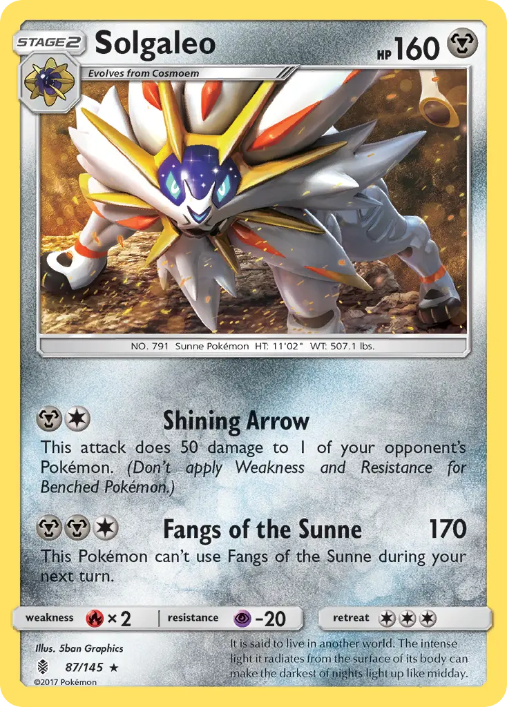 Solgaleo - Guardians Rising 087/145 (Regular)
