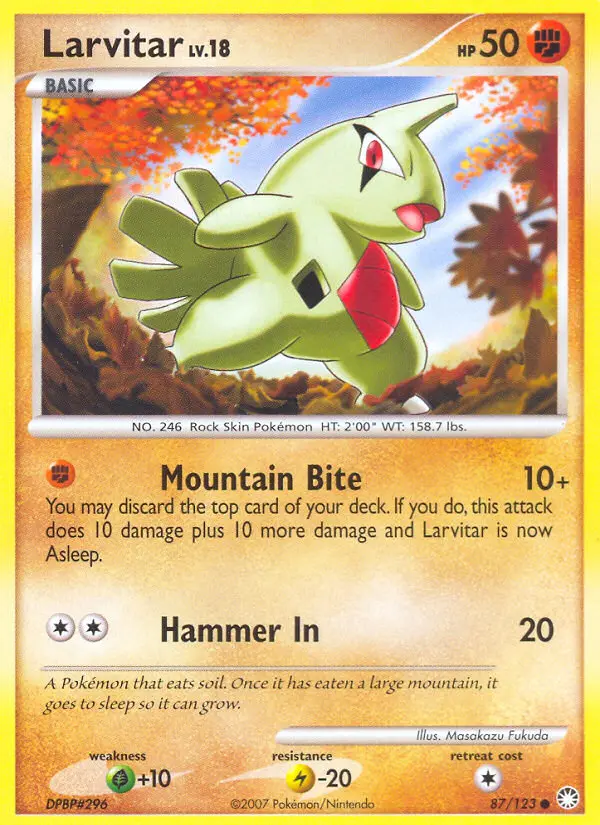 Larvitar - Mysterious Treasures 087/123 (Regular)