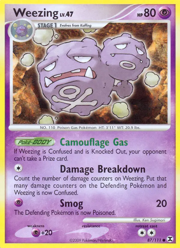 Weezing - Rising Rivals 087/111 (Reverse Holo)