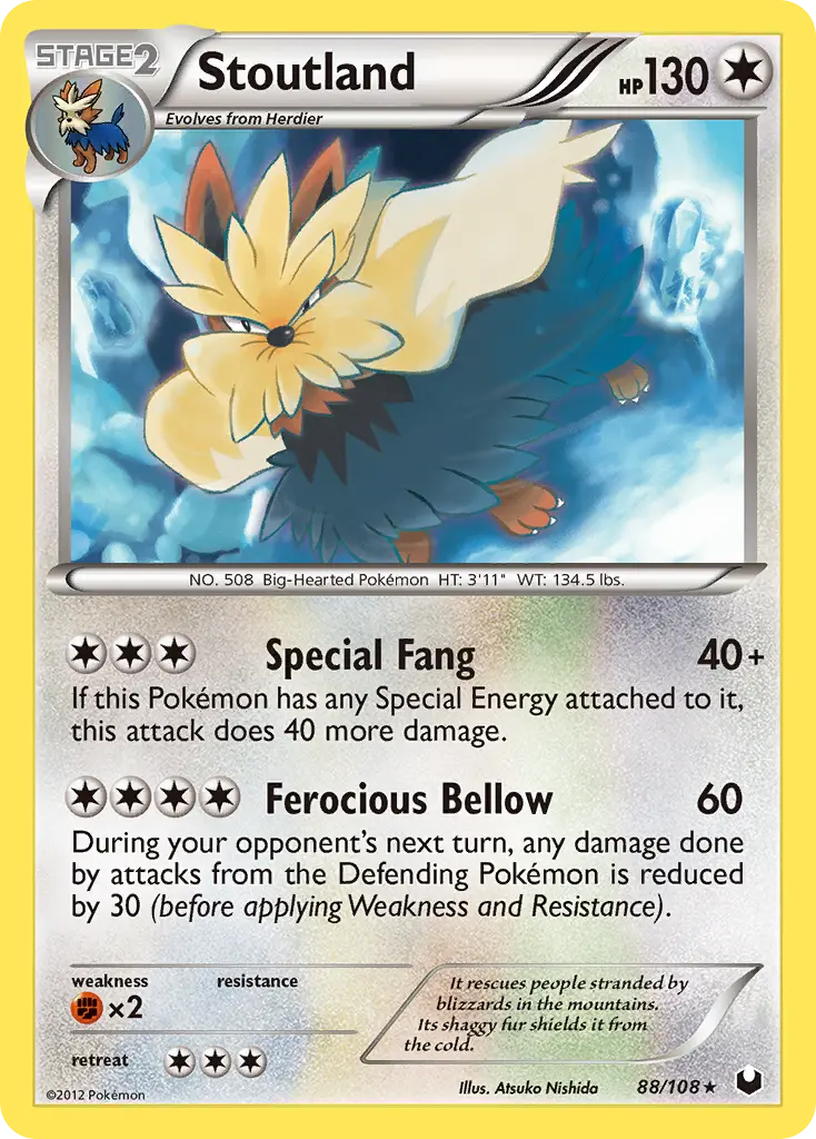 Stoutland - Dark Explorers 088/108 (Reverse Holo)