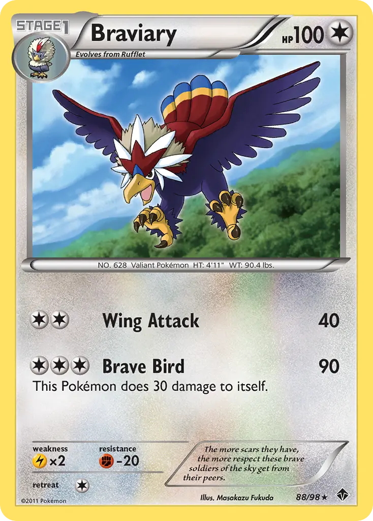 Braviary - Emerging Powers 088/098 (Holo)