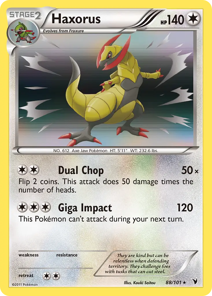Haxorus - Noble Victories 088/101 (Reverse Holo)