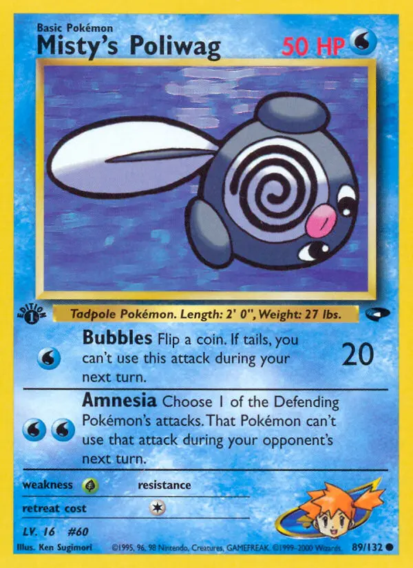 Misty's Poliwag - Gym Challenge 089/132 (Regular)