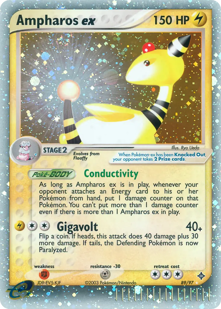 Ampharos ex - Dragon 089/097 (Rare Holo EX)