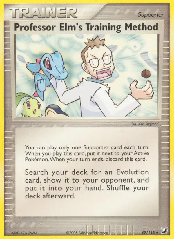 Professor Elm's Training Method - Unseen Forces 089/115 (Reverse Holo)
