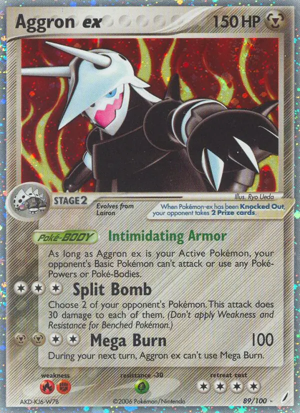 Aggron ex - Crystal Guardians 089/100 (Rare Holo EX)