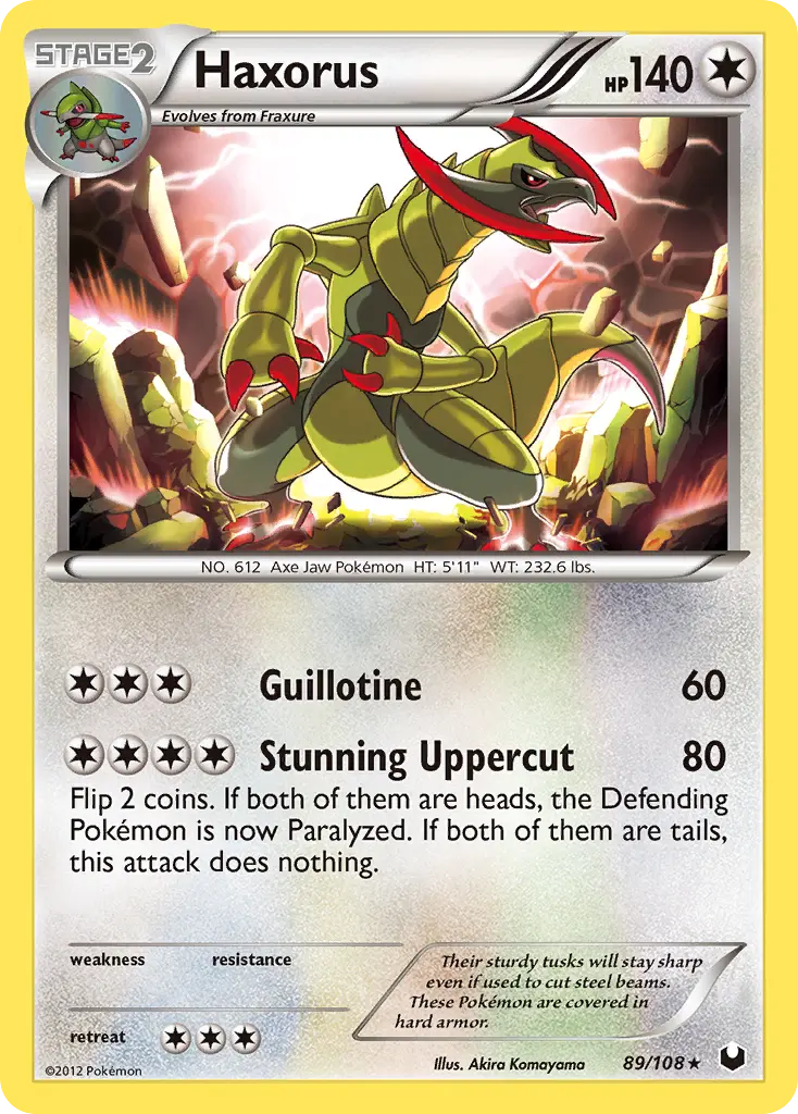 Haxorus - Dark Explorers 089/108 (Reverse Holo)