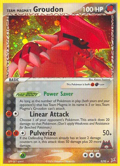Team Magma's Groudon - Team Magma vs Team Aqua 009/095 (Holo)