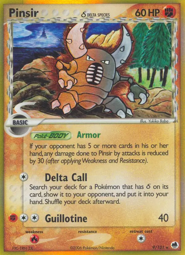 Pinsir δ - Dragon Frontiers 009/101 (Reverse Holo)