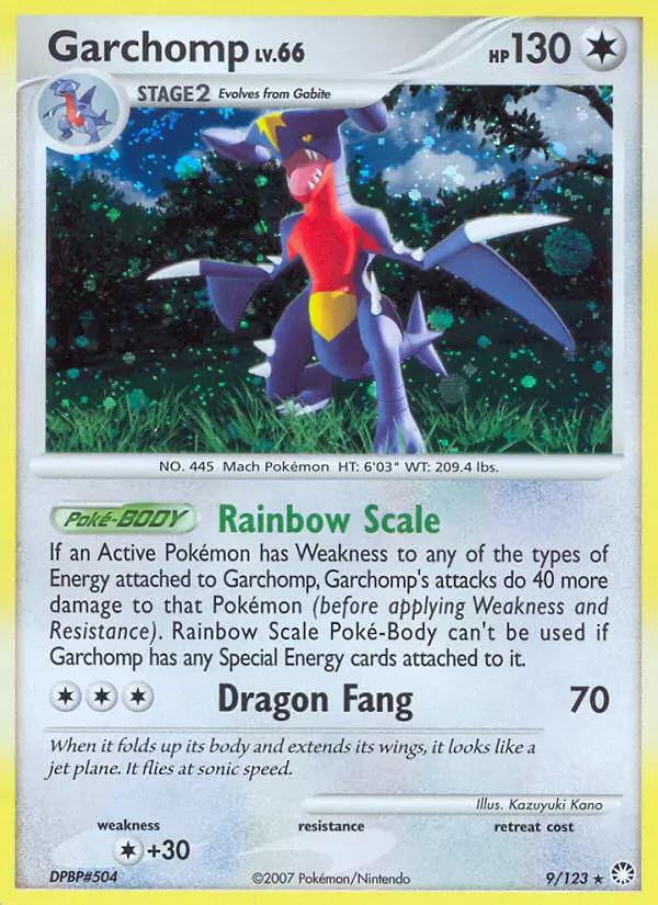 Garchomp - Mysterious Treasures 009/123 (Reverse Holo)