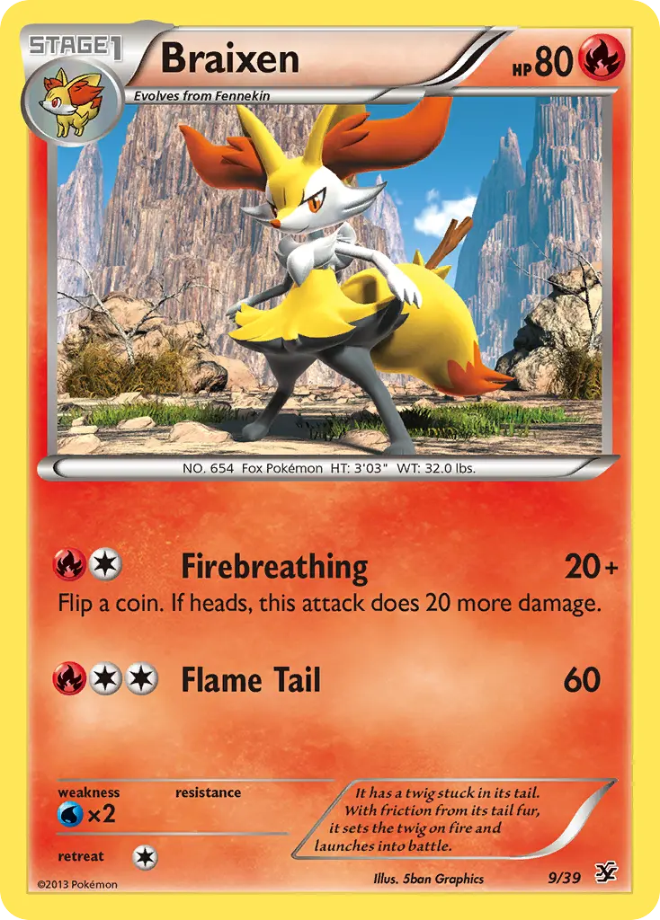 Braixen - Kalos Starter Set 009/039 (Regular)