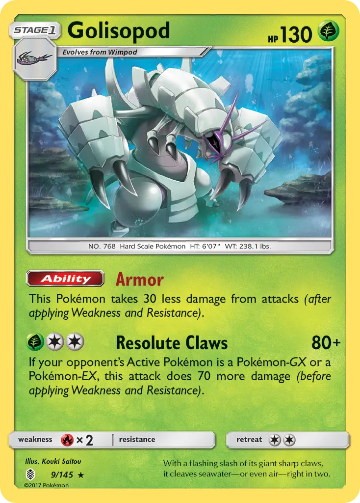 Golisopod - Guardians Rising 009/145 (Reverse Holo)