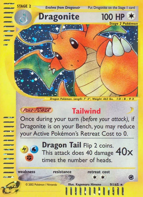 Dragonite - Expedition Base Set 009/165 (Reverse Holo)
