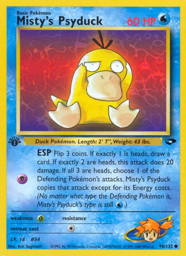 Misty's Psyduck - Gym Challenge 090/132 (Regular)
