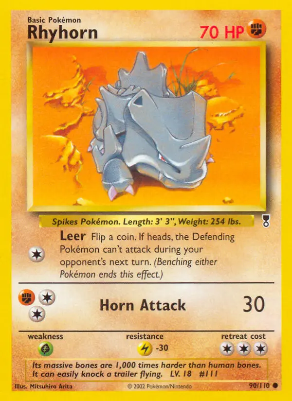 Rhyhorn - Legendary Collection 090/110 (Reverse Holo)