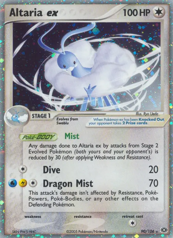 Altaria ex - Emerald 090/106 (Rare Holo EX)
