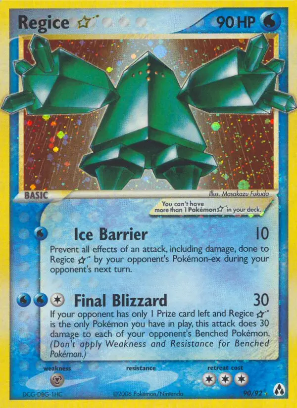 Regice ★ - Legend Maker 090/092 (Holo)