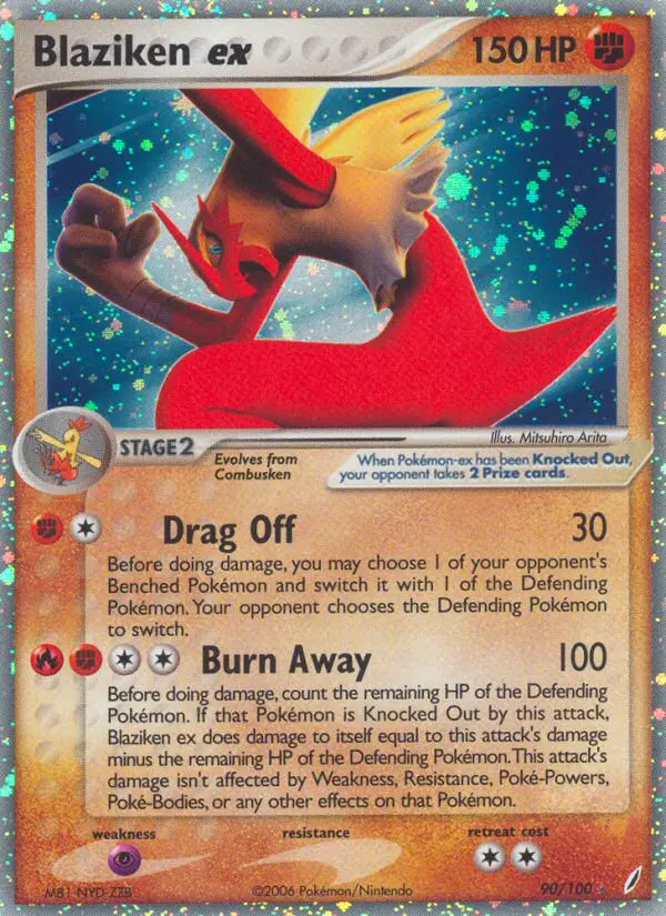 Blaziken ex - Crystal Guardians 090/100 (Rare Holo EX)