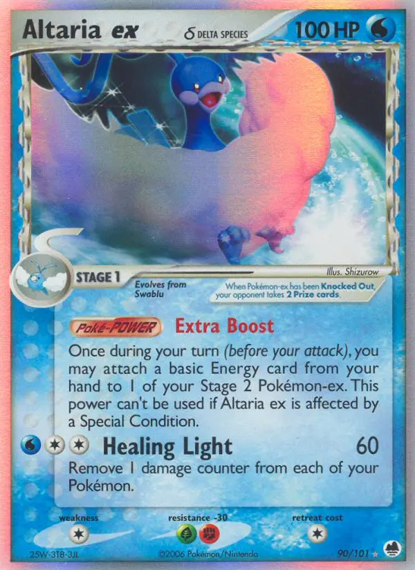 Altaria ex δ - Dragon Frontiers 090/101 (Rare Holo EX)