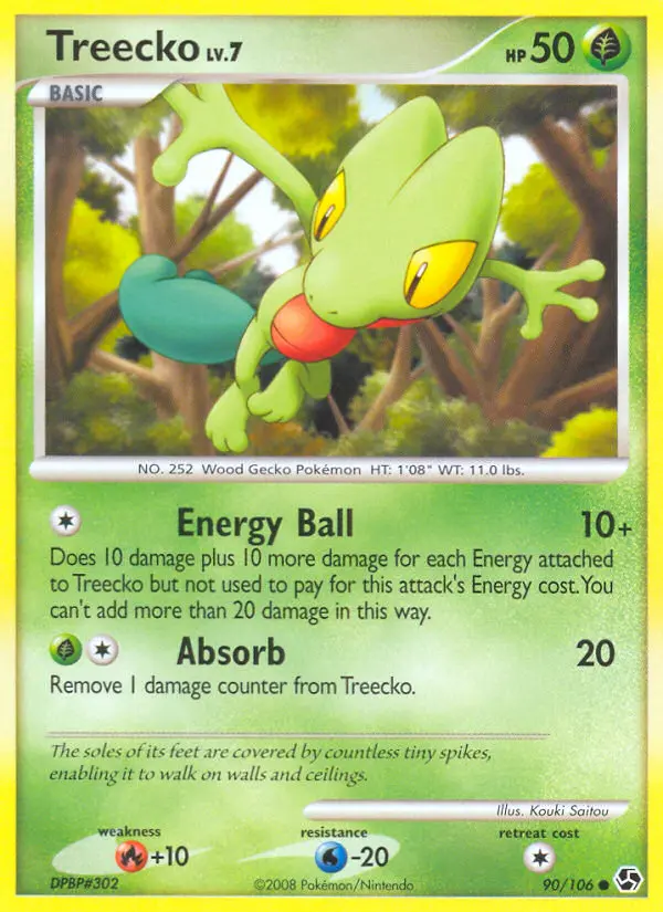 Treecko - Great Encounters 090/106 (Reverse Holo)