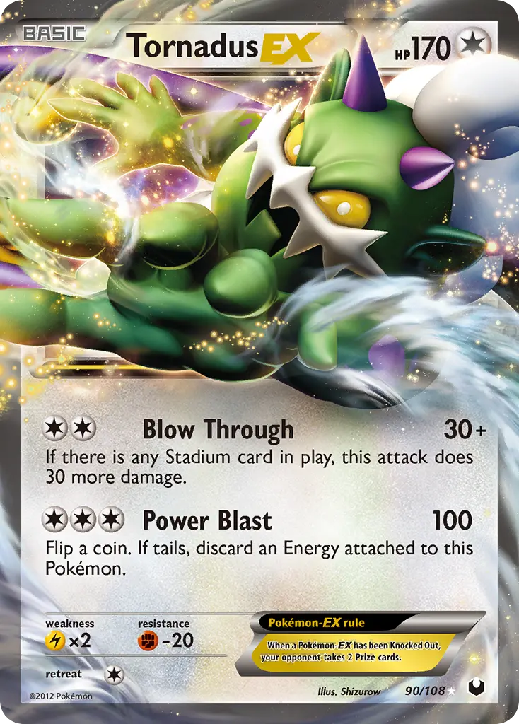 Tornadus-EX - Dark Explorers 090/108 (Rare Holo EX)