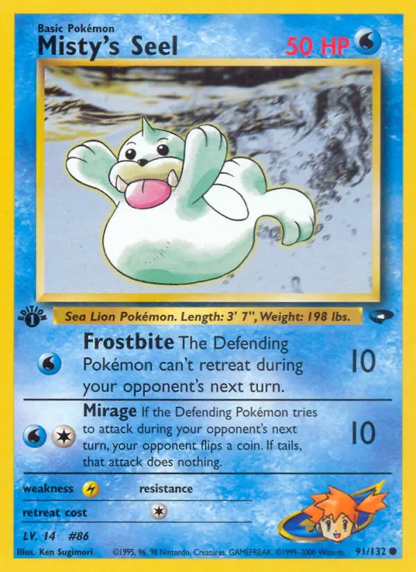 Misty's Seel - Gym Challenge 091/132 (Regular)