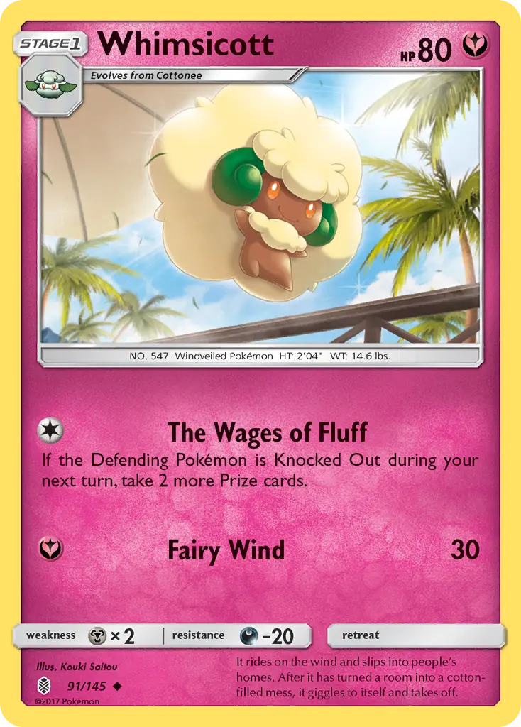 Whimsicott - Guardians Rising 091/145 (Regular)