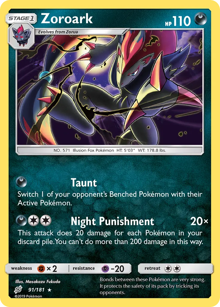 Zoroark - Team Up 091/181 (Reverse Holo)