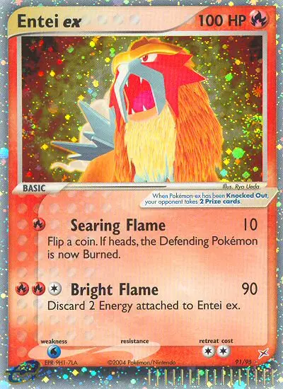 Entei ex - Team Magma vs Team Aqua 091/095 (Rare Holo EX)