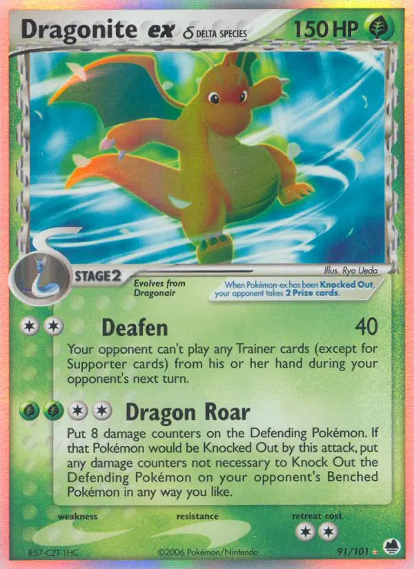 Dragonite ex δ - Dragon Frontiers 091/101 (Rare Holo EX)