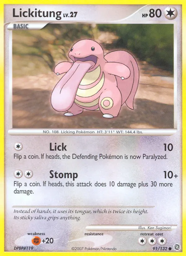 Lickitung - Secret Wonders 091/132 (Reverse Holo)