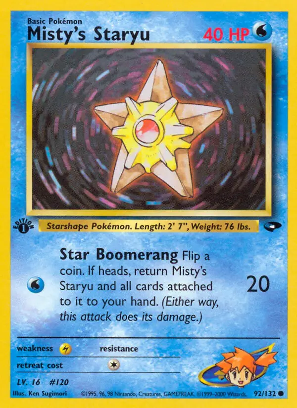 Misty's Staryu - Gym Challenge 092/132 (Regular)